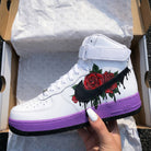 Purple Rose Custom Air Force 1-shecustomize