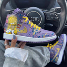 Purple Splatter The Simpsons Custom Air Jordan 1-shecustomize