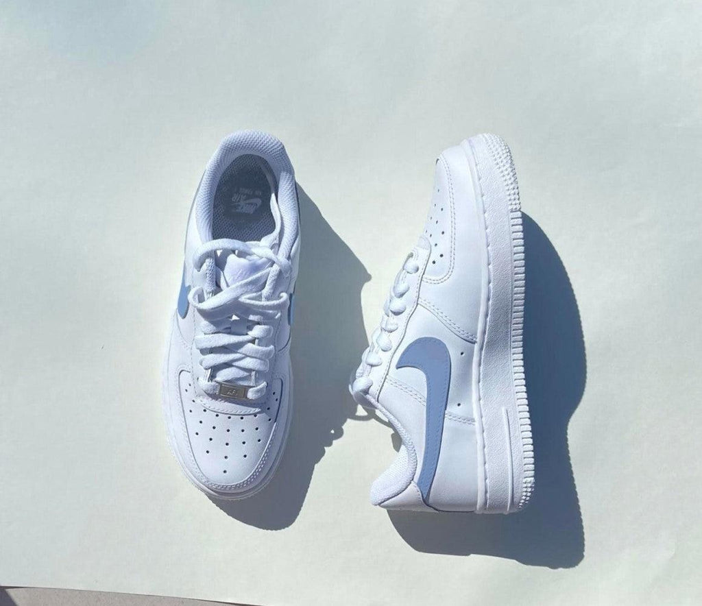Purple Swoosh Custom Air Force 1-shecustomize