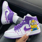 Purple White Minion Custom Air Jordan 1-shecustomize