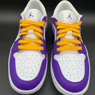 Purple White Orange Croc - Embossed Custom Air Jordan 1-shecustomize