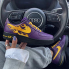 Purple Yellow Flame Custom Air Force 1-shecustomize