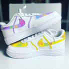 Purple Yellow Floral Custom Air Force 1-shecustomize