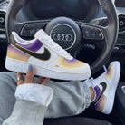 Purple Yellow Gradient Sun Stars Custom Air Force 1-shecustomize