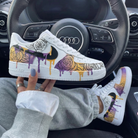 Purple Yellow Rose Custom Air Force 1-shecustomize