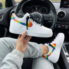 Rainbow Custom Air Force 1 Thick shoelaces-shecustomize