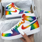 Rainbow Custom Air Jordan 1-shecustomize