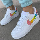 Rainbow Drip Custom Air Force 1-shecustomize