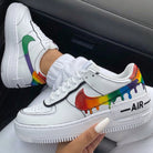 Rainbow Drip Shadow Custom Air Force 1-shecustomize