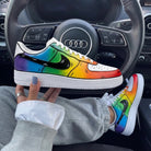 Rainbow Gradient Cartoon Custom Air Force 1-shecustomize