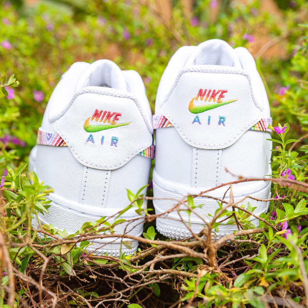 Nike air force 1 rainbow shoes sale