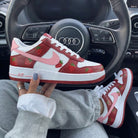Red Baby Pink Strawberries Custom Air Force 1-shecustomize