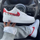 Red Black Charli XCX Custom Air Force 1-shecustomize