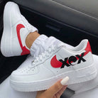 Red Black Charli XCX Custom Air Force 1-shecustomize