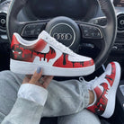 Red Black Drip Custom Air Force 1-shecustomize