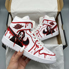 Red Black Ghost - themed Custom Air Jordan 1-shecustomize