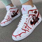 Red Black Ghost - themed Custom Air Jordan 1-shecustomize