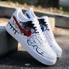 Red Blue Graffiti Custom Air Force 1-shecustomize