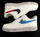 Red Blue Splatter Custom Air Force 1-shecustomize