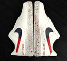 Red Blue Splatter Custom Air Force 1-shecustomize