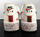 Red Blue Splatter Custom Air Force 1-shecustomize