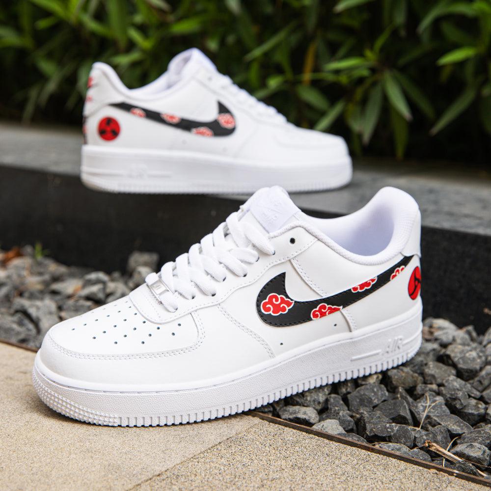 Naruto Red Cloud Air Force 1s Custom Shoes Sneakers-shecustomize