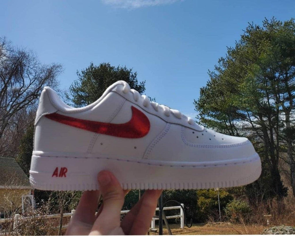 Red Custom Air Force 1-shecustomize