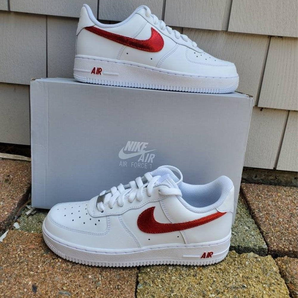 Red Custom Air Force 1-shecustomize