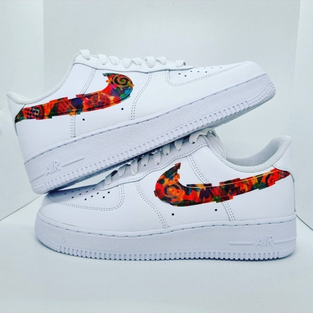 Red Flowers Custom Air Force 1-shecustomize