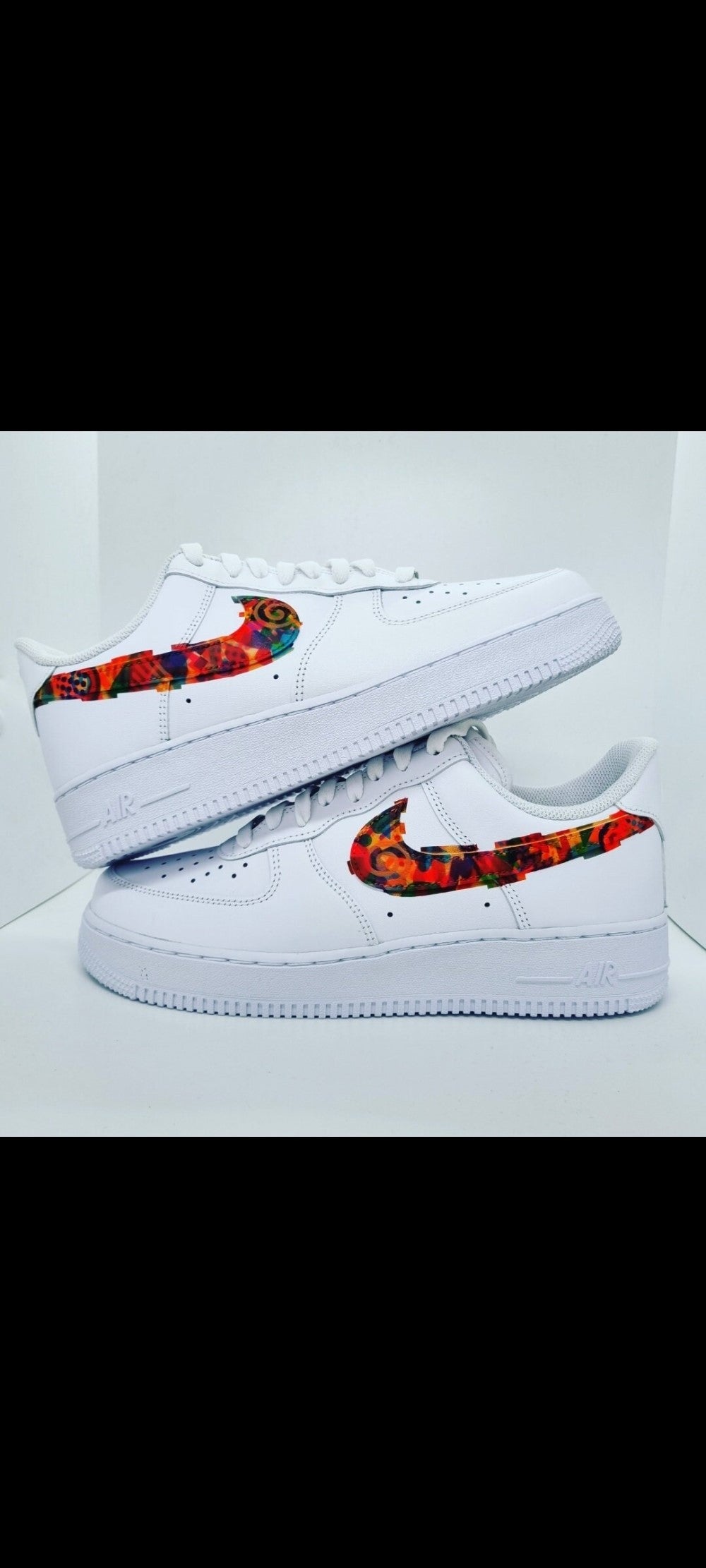 Red Flowers Custom Air Force 1-shecustomize
