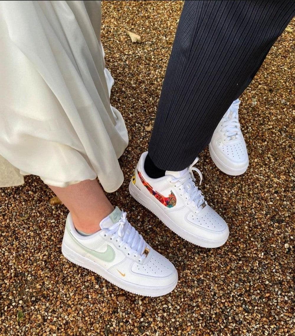 Red Flowers Custom Air Force 1-shecustomize