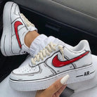 Red Graphic Custom Air Force 1 Thick Shoelaces-shecustomize