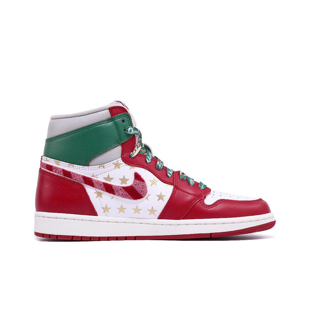 Red Green Christmas Xmas Gift Sneakers Custom Air Force 1-shecustomize