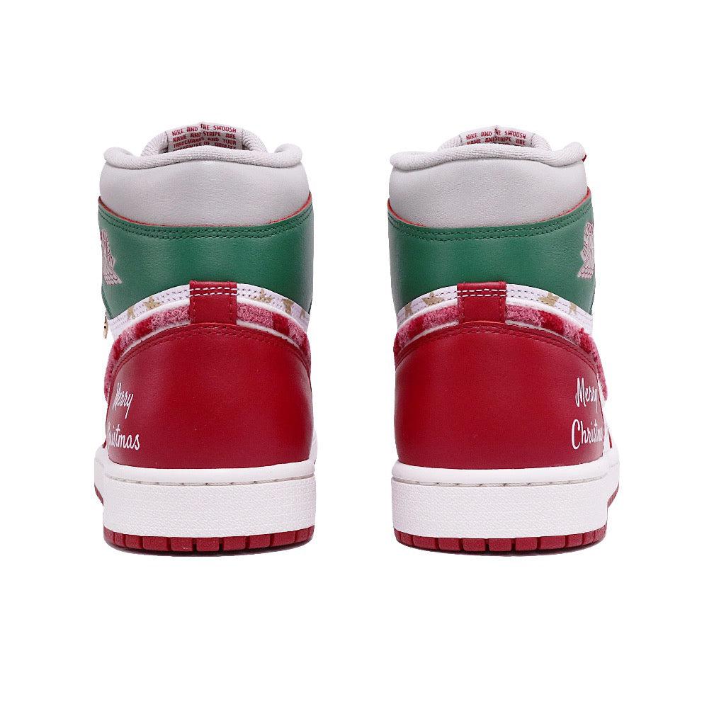 Red Green Christmas Xmas Gift Sneakers Custom Air Force 1-shecustomize