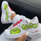 Red Green The Grinch Candy Canes Custom Air Force 1-shecustomize