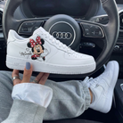 Red Pink Minnie Mickey Mouse Custom Air Force 1-shecustomize