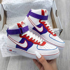Red Purple Custom Air Force 1-shecustomize
