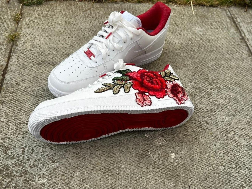 Red Rose Custom Air Force 1-shecustomize