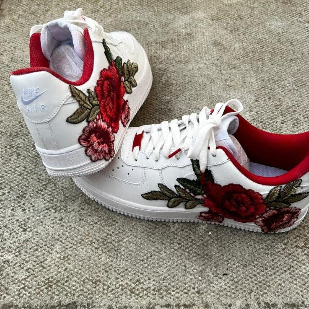 Red Rose Custom Air Force 1-shecustomize