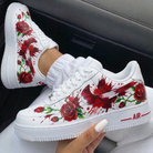 Red Rose Splash Custom Air Force 1-shecustomize