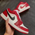 Red White Black Custom Air Jordan 1-shecustomize