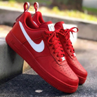 Red White Custom Air Force 1-shecustomize