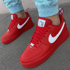 Red White Custom Air Force 1-shecustomize