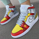 Red Yellow Gray Cartoon Custom Air Jordan 1-shecustomize