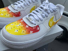 Red Yellow LV Print Custom Air Force 1-shecustomize