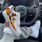 Red Yellow One Piece Monkey D Luffy Custom Air Force 1-shecustomize