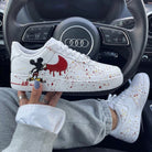Red Yellow Splatter Mickey Custom Air Force 1-shecustomize