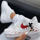 Red Yellow Splatter Mickey Custom Air Force 1-shecustomize