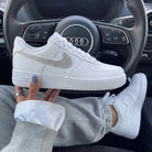 Rhinestone Embellished Custom Air Force 1 Weeding Shoes