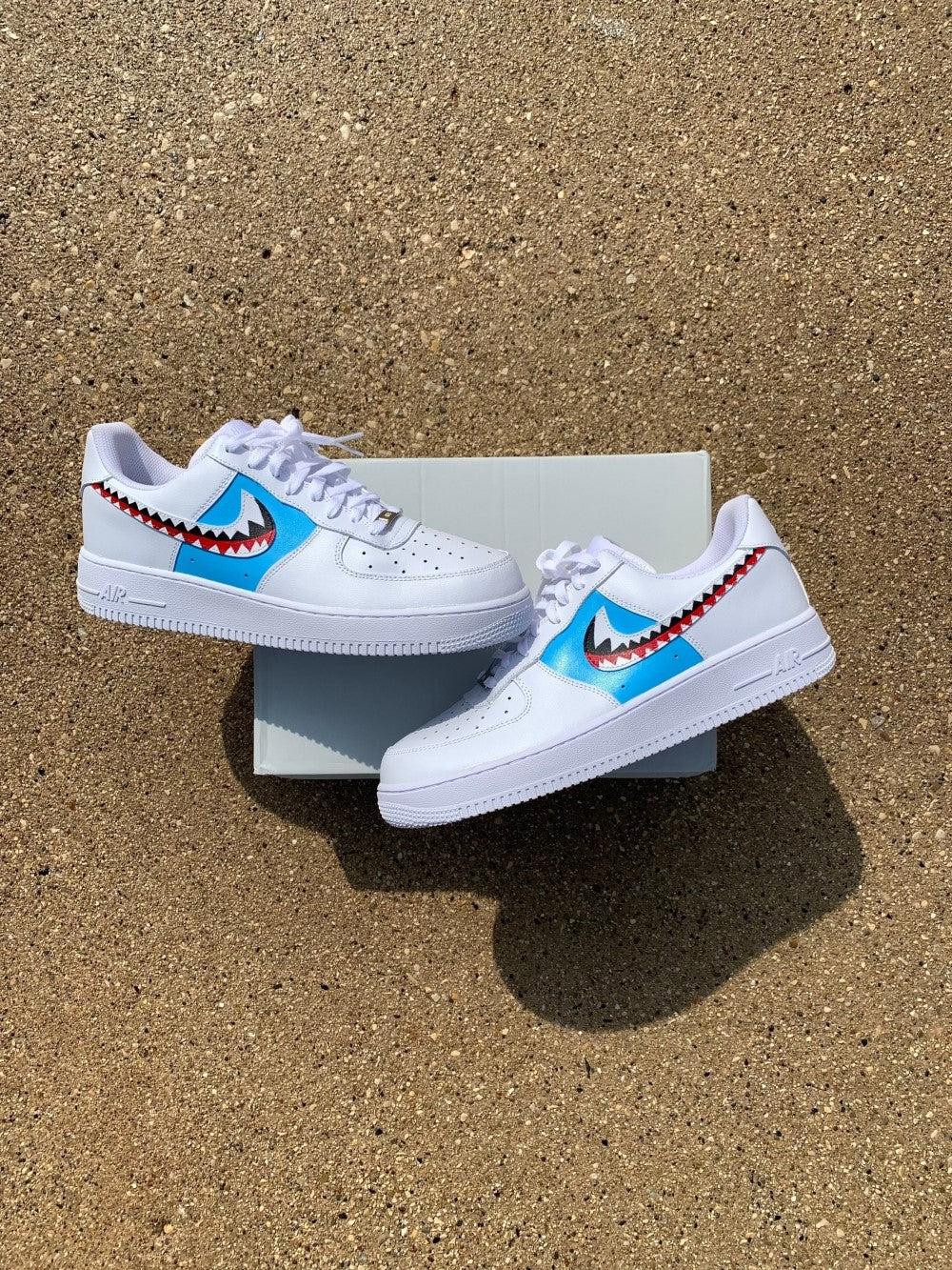 Shark Teeth Custom Air Force 1-shecustomize